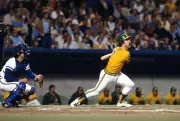 Phil Garner Oakland Athletics bats v the Kansas City Royals at an- 1974 Photo