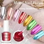 Quick-drying Nail Polish Metallic Color Gold Silver Mirror Effect Nail Decor USA
