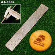 12" HAND FORGED DAMASCUS Billet/Bar For Knife Making Rain Drop Pattern AA-1667