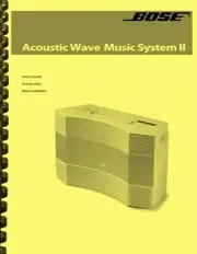 Bose Acoustic Wave Music System II 2 OWNER'S MANUAL