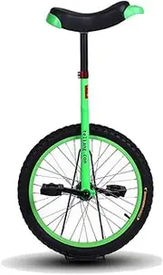 Adjustable Unicycle 14"/16"/18"/20" Inch Green Balance Exercise Fun Bike Fitness for Kid's/Adult's, Best Birthday Gift (Color : Green, Size : 16 Inch Wheel) Durable TDF