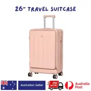 Luggage Trolley Travel Suitcase strong Hard Case Lightweight pink holiday pack