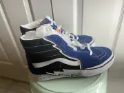 VANS Sk8-Hi Bolt Blue Black Men’s Suede Canvas Skate Sneaker Size 9M/10.5W