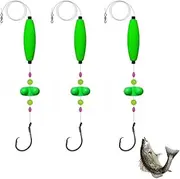 Cherishty Catfish Fishing Set, Takedown Catfish Float Rigs of Float Beads and Circle Hooks, 6/0 8/0 Catfishing Tackle