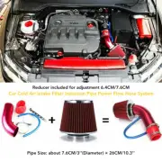3'' Universal Cold Car Induction Intake Filter Air Kit Power Flow Hose Pipe US (for: Fiat)