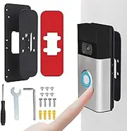 Doorbell Apartment Door Mount,Adjustable Adhesive Doorbell Bracket - Ring No-Drill Mount, Stable Mounting Bracket for Workplace, Rental, House
