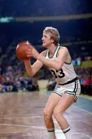 Larry Bird Boston Celtics shoots during a game played in 1980 at t- Old Photo