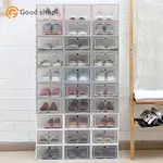 AA@A3PCS TRANSPARENT PLASTIC SHOE BOX DUSTPROOF SHOES CABINE