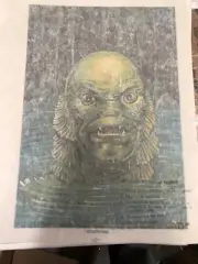 Vintage UNIVERSAL MONSTERS CREATURE FROM THE BLACK LAGOON IRON-ON TRANSFER NOS