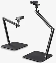 Webcam Camera Stand, Phone Mount, Sturdy Desk Mount for Webcam C922 C930e C920S C920 C615 C960 C920x BRIO 4K, Phone Mount, Right Light with 1/4" Thread