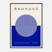 Galrie Bauhaus 1923 Exhibition Poster Iconic Geometric Art Print, Black Frame, A4 21 x 30cm (8 x 12inch)