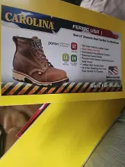 NEW - Carolina Ferric 6 inch steel toe size 13, new in box unworn