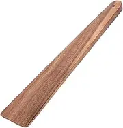 Mikinona Wooden Cooking Utensil Small Flat Wooden Spatula for Scraping Flipping Serving Versatile Kitchen Tool with Comfortable Handle for Eggs Pancakes Fish More