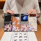 For Samsung Galaxy Z Flip6 Flip5 Flip4 3 Floral Peony Phone Case Patterned Cover