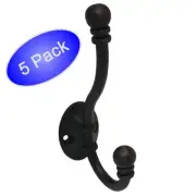*5 Pack* Cosmas Oil Rubbed Bronze Heavy Duty Coat & Hat Hook #36267ORB
