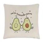 We're Avocadocorns Linen Cushion Cover Pillow - Funny Avocado Unicorn