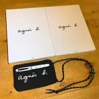 在飛比找蝦皮商城優惠-Agnes b Bag 黑白 側背包 收納 出國 旅行小包 