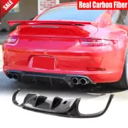 For 12-15 Porsche 911 991.1 Real Carbon Fiber Rear Bumper Lip Diffuser (for: Porsche)