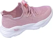 [Generic] Fashion Autumn Women Sports Shoes Flat Fly Woven Mesh Breathable Comfortable Solid Color Simple Design Casual Sliding Discs