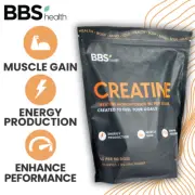 BBS Health 100% PURE Premium CREATINE MONOHYDRATE 1KG (TGA Listed) (Lab Tested)