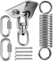 Hammock Hanging Kit Swing Spring Suspension Hooks 1000lb Capacity Heavy Duty ...