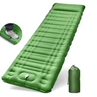 在飛比找Yahoo!奇摩拍賣優惠-新款戶外充氣墊超厚露營睡墊移動充氣床防潮墊免吹氣午休床墊