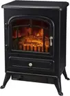Lenoxx Electric Fireplace Heater, Black