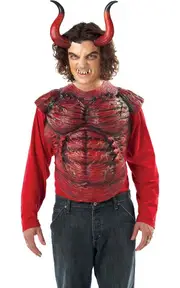 Hellion Horns With Teeth Devil Costume Accessory