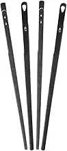HAPINARY Ergonomic Leather Needles Set of 4 Steel Needles for Hand Stitching Sewing Machine for