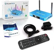 2025 Version S6 MAX 4GB RAM 64GB ROM 6K Ultra HD Voice Remote, HDMI Cable, Power Supply, Remote