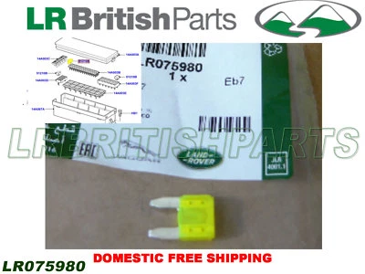 LAND ROVER 20 AMP YELLOW MINI FUSE R ROVER 06-09 10-12 2013 ON NEW OEM LR075980