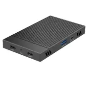Double Bay M.2 NVMe SSD Enclosure Offline Clone 10Gbps USB C 3.2 Gen2 External