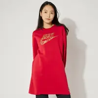 在飛比找蝦皮商城優惠-Nike AS NSW CNY CREW DRESS 女 紅