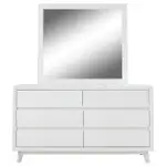 [James Lane] Morgan Dresser With Mirror white
