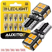 175 2825 168 194 T10 LED Parking Light Bulb Canbus Super Bright Amber 2/4/8/10X (for: Smart)