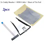 2Pcs 2.5" Hot Swap SSD Hard Drive Kit Caddy Cable Tin Foil For Lenovo L580 L590