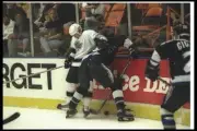 Defenseman Steven Finn Los Angeles Kings slams a Tampa Bay Lightni- Old Photo