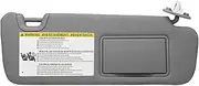 MAX COOL Right Driver Side Sun Visor with Vanity Light Suitable for Toyota Kluger 2014-2019 Gray