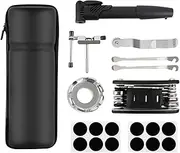 Bike Tire Repair Tool Kit for Road Mountain Bikes with Carrying Case Cycling Maintenance Bike Repair Set Bicycle Accessories, Style B