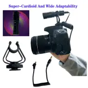 Shotgun Microphone Video Supercardioid Mic For Smartphone DSLR Camera iPhone PC