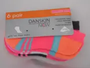NEW Danskin Now Girls No Show Socks 3 Pair Size Small 6-10.5 WA114