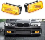 Baceyong Car Fog Light for BMVV 3 Series E36 1992-1998, H1 12V 55W Automatic Car Style Yellow