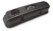Edelbrock ED41623 Classic Aluminium Series Valve Covers - Black Finish 1958-1976
