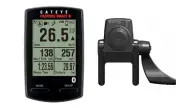 CatEye PADRONE SMART+ CC-SC100B Wireless Computer + Speed/Cadence Sensor Black