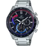 【CASIO】 EDIFICE 三針三眼 運動計時碼錶 炫彩熱漸變系列 EFR-573HG-1A