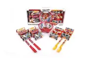 Prepara Taco Fiesta Set for 4, Multicolor Melamine Dishware