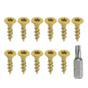 100pcs Deck Screws #8 x 3/4" Torx Exterior Wood Screws with T25 Drive Bit
