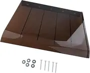Qianly Window Canopy PC Board Rain Snow Protection Rain Shelter Patio Awning Canopy Exterior for RV Terrace Garden Garage Outside, 40cmx45cm