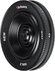 7artisans 18mm F6.3 MFT M4/3 Lens Ultra-Thin APS-C Prime Compact Mirrorless Cameras Lens for Panasonic GF1 GF2 GF3 GF5 GF6 GF7 GF8 GF9 G1 G2 G3 G4 G5 G6 G85 GH1 GH4 GH5 Black