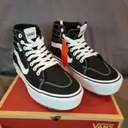 VANS~FILMORE HI TAPERE~CANVAS BLACK~SZ 7.5~NEW IN BOX~VANS OFF THE WALL